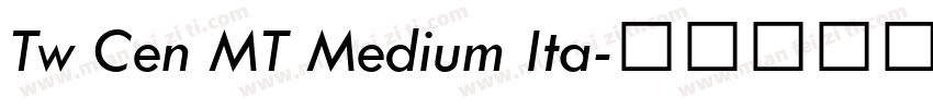 Tw Cen MT Medium Ita字体转换